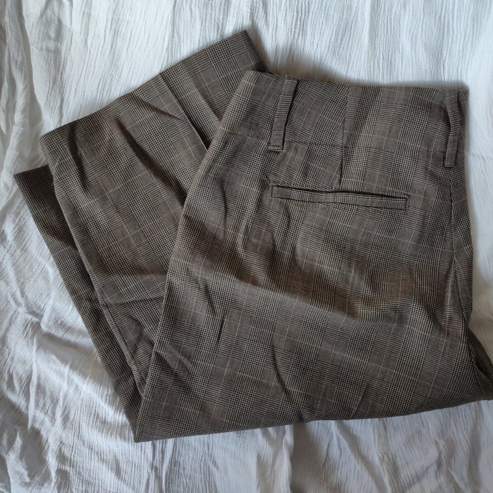 Vintage Plaid Midi Shorts